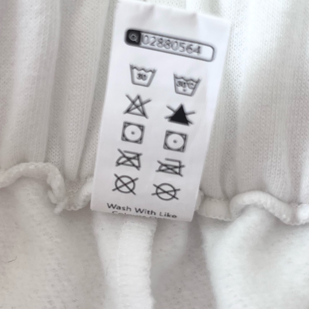 Halara High Waisted Pocket Wide Leg Fleece Casual Pants Sweatpants White - Picture 6 of 9